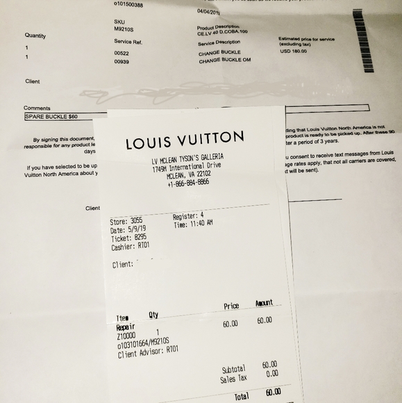 Louis Vuitton Damier Azur Belt - Picture 6 of 8